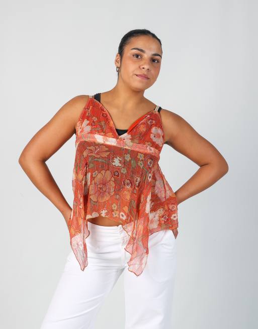 Vintage Juliette M cami in orange