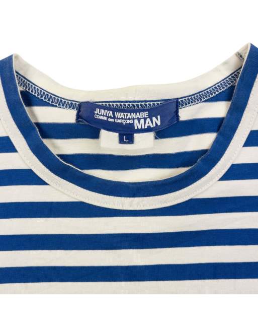 Vintage Junya Watanabe X Comme Des Garçons MAN Striped T Shirt Size L, 3 of 4