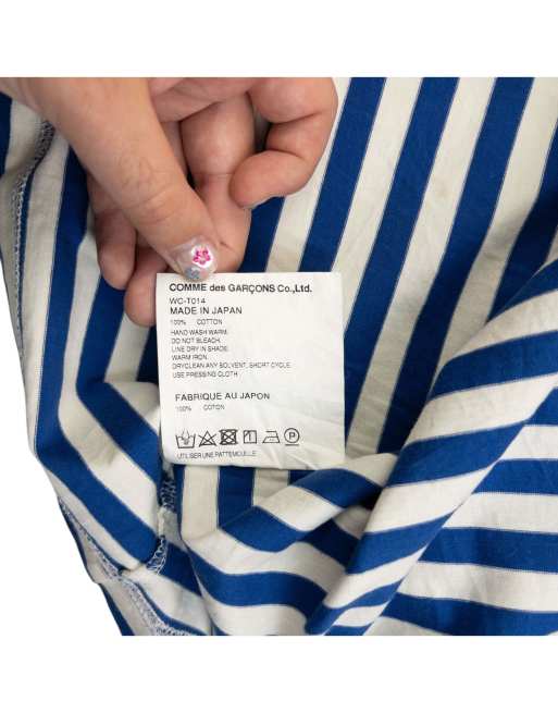 Vintage Junya Watanabe X Comme Des Garçons MAN Striped T Shirt Size L, 4 of 4