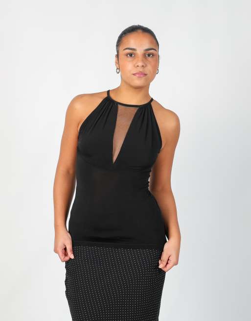 Vintage Just Cavalli M cami in black