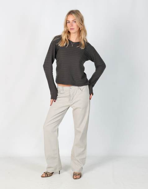 Vintage Just Cavalli M straight jeans in beige - view 1