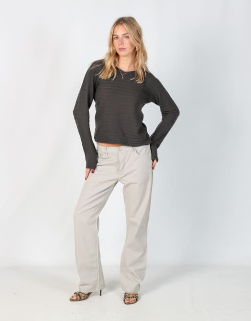 Vintage Just Cavalli M straight jeans in beige