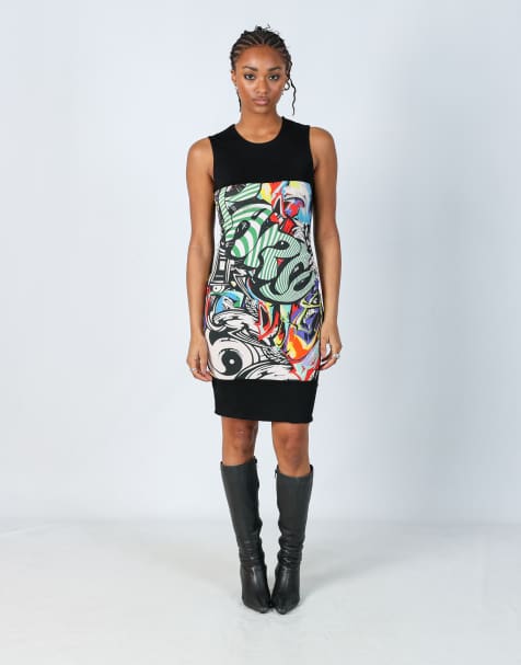 Vintage Just Cavalli S formal dress in black - view 1