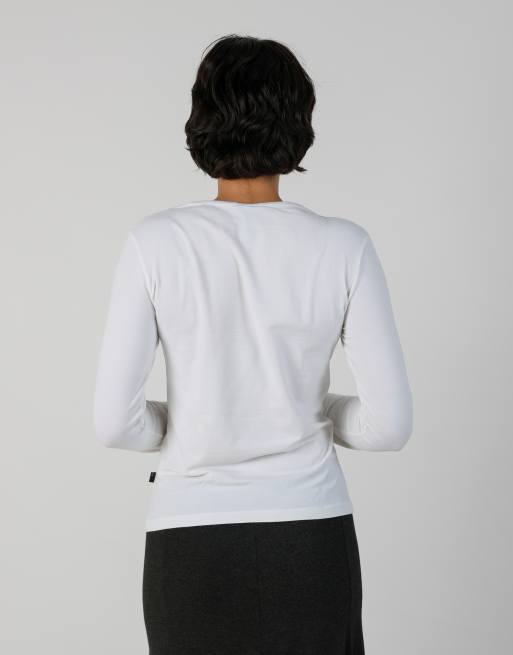 Vintage Just Cavalli S long sleeve top in white, 2 of 4
