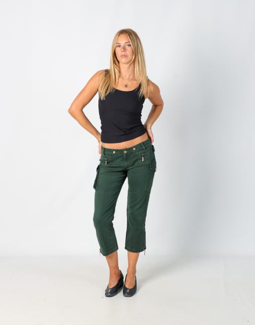 Vintage Just Cavalli S skinny jeans in dark green