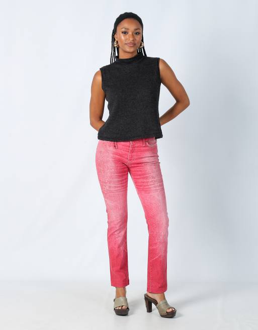 Vintage Just Cavalli S straight jeans in pink