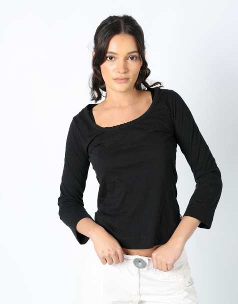 Vintage Just Cavalli S woven top black - view 1