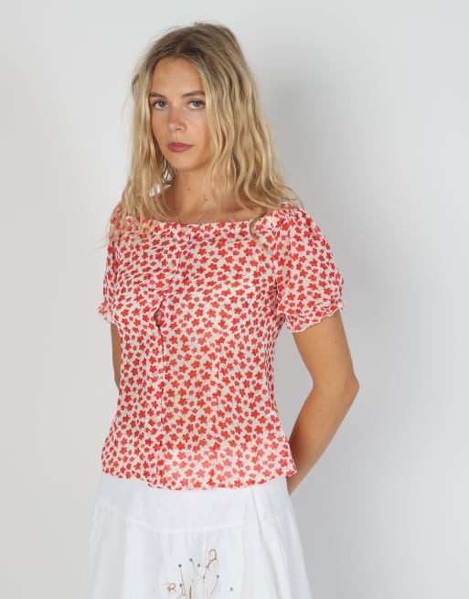 Vintage Just Woman M cami in red