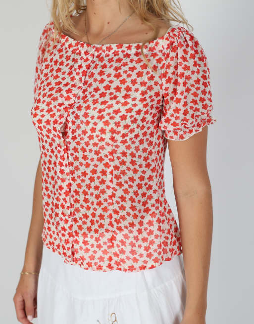 Vintage Just Woman M cami in red, 4 of 4