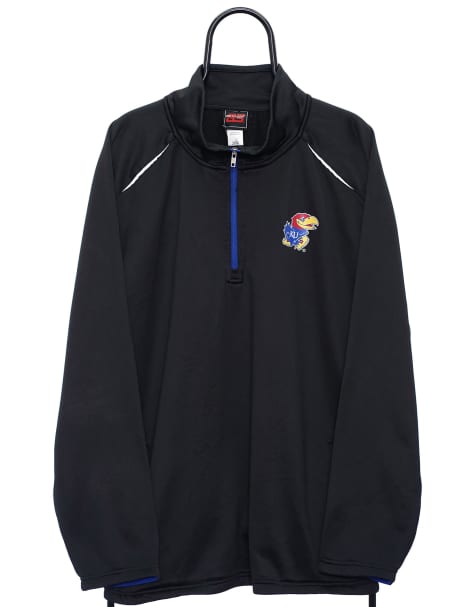 Vintage kansas jayhawks size 2XL sports sweatshirt in black - view 1