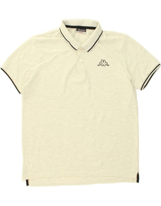 Vintage Kappa Size L Polo Shirt in Grey