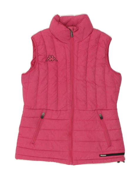 Vintage Kappa Size M Padded Gilet in Pink - view 1