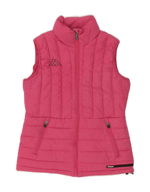 Vintage Kappa Size M Padded Gilet in Pink