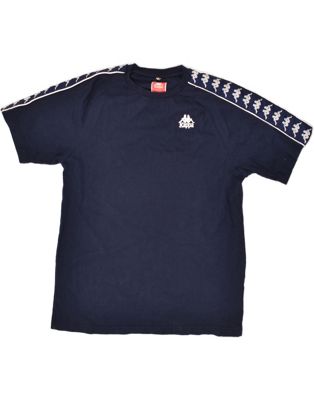 Vintage Kappa Size M T-Shirt Top in Navy Blue