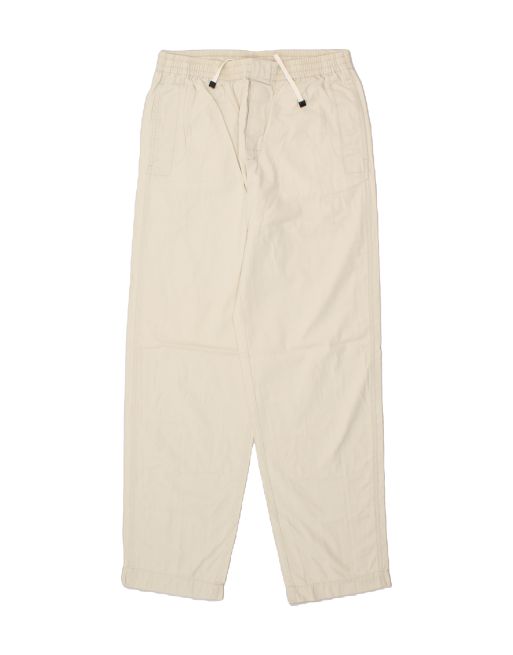 Vintage Kappa Size W30 L30 Tapered Casual Trousers in Off White