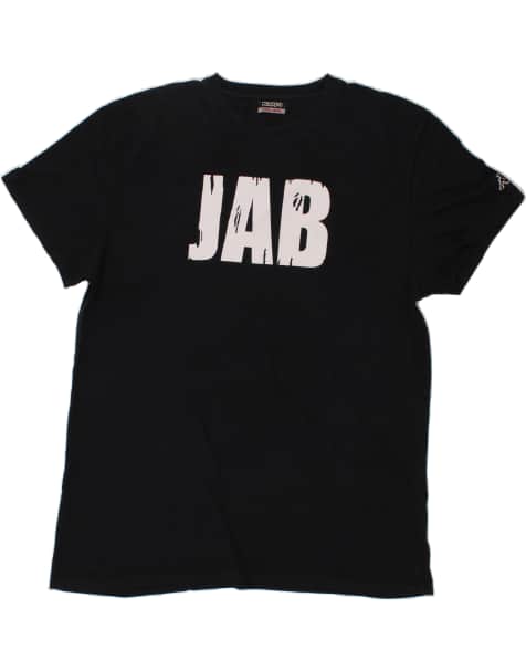 Vintage Kappa Size XL Graphic T-Shirt Top in Black - view 1