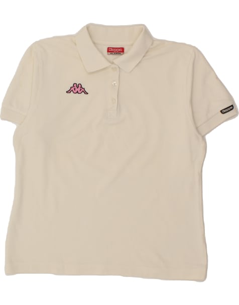 Vintage Kappa Size XL Polo Shirt in Off White - view 1
