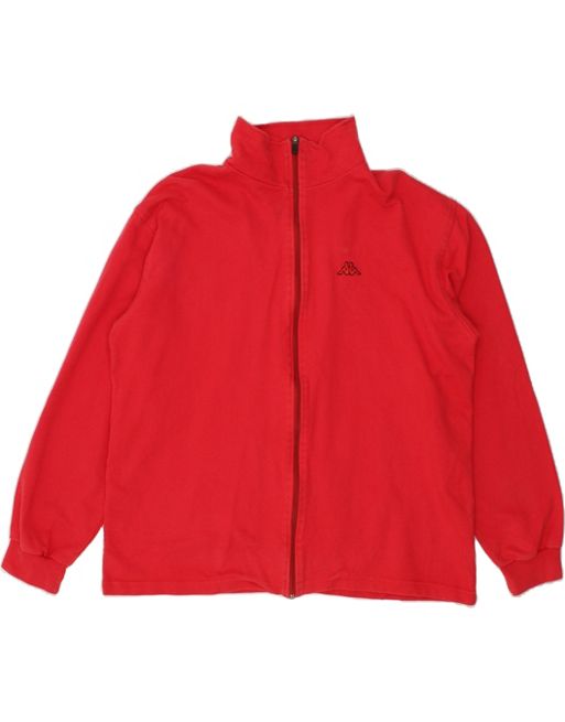  Vintage Kappa Size XL Tracksuit Top Jacket in Red