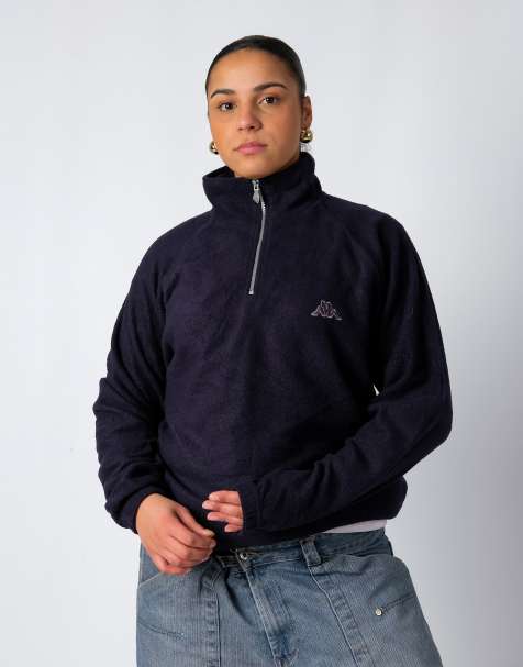 Vintage Kappa XL Fleece Navy Blue - view 1