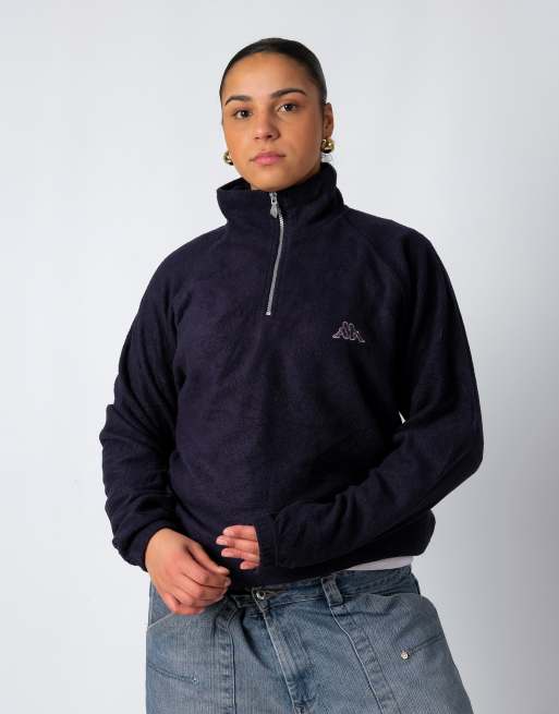 Vintage Kappa XL Fleece Navy Blue