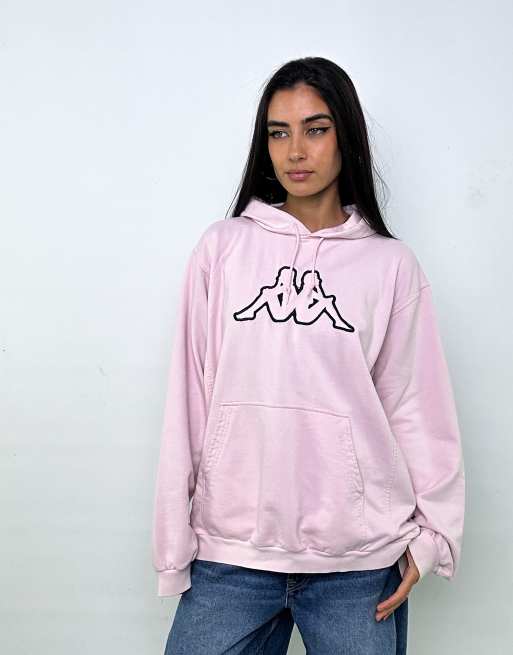 Aslan Kral Lisansl Bask l Pamuklu Bisiklet Yaka Sweatshirt Cra wallonieShops Vintage Kappa XL Hoodie Pink