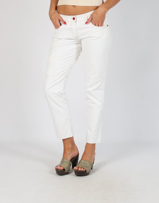 Vintage Kejo S straight jeans in white, 2 of 4