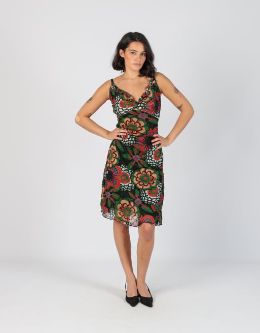 Vintage Ketipa S woven midi dress in black