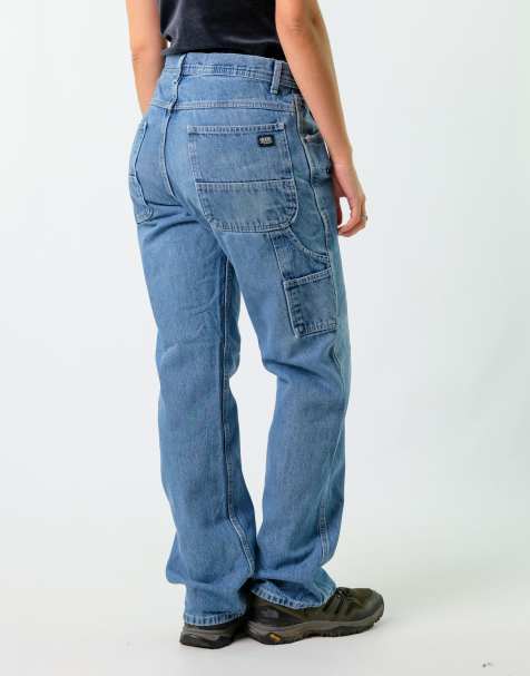 Vintage Key 32x34 Denim Carpenter Baggy Jeans Blue - view 1