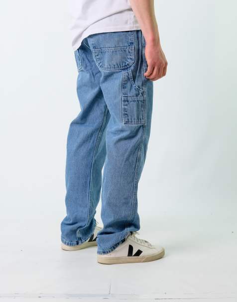 Vintage Key 36x34 Denim Carpenter Baggy Jeans Blue - view 1