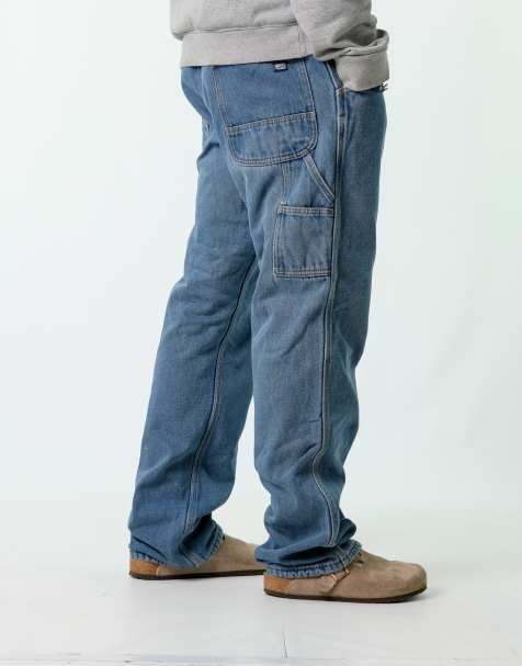 Vintage Key 38x34 Denim Carpenter Baggy Jeans Blue - view 1