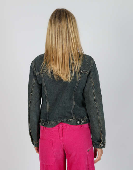 Vintage Key Word M denim jacket in blue, 2 of 4