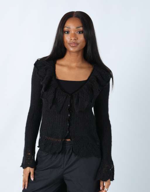 Vintage KFG 14 blouse in black