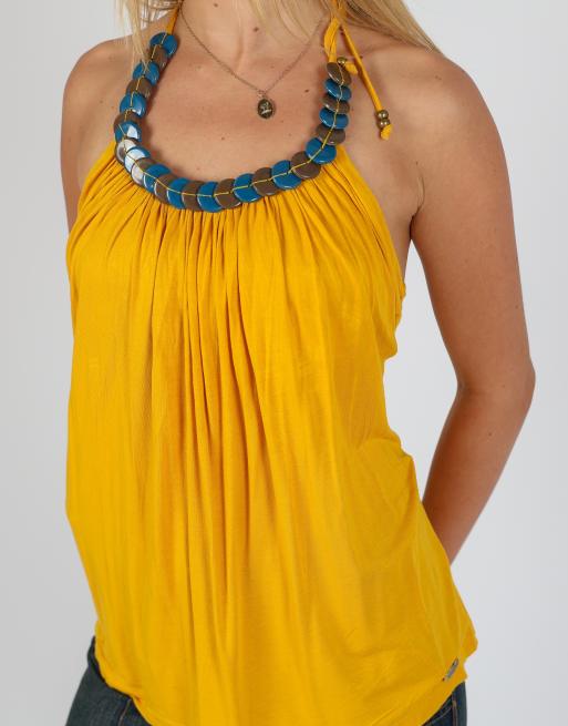 Vintage Killah M cami in mustard yellow, 4 of 4