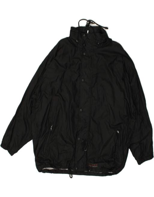 Vintage Killtec Size XL Graphic Windbreaker Jacket in Black