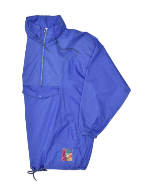 Vintage Killtec Size XL Pullover Hooded Rain Jacket in Blue | ASOS