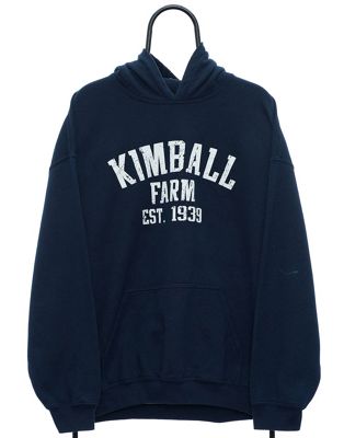 Vintage kimball farm size XL hoodie in navy