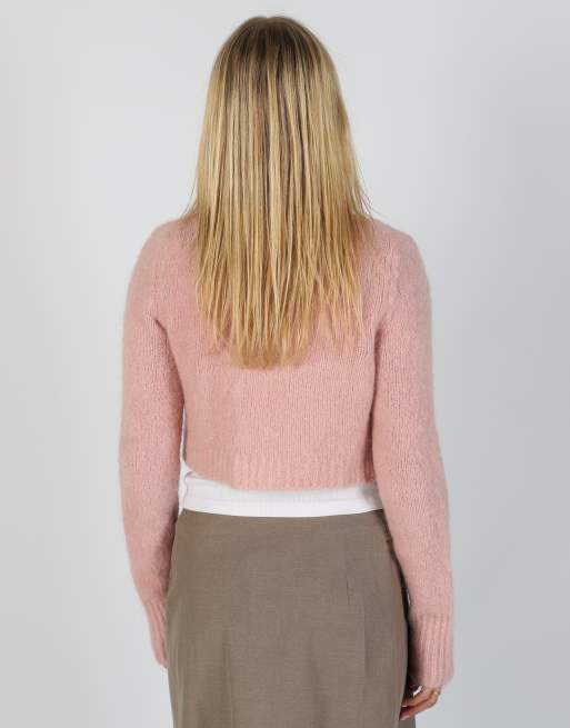 Vintage King Kong S knitted jumper in baby pink, 2 of 4