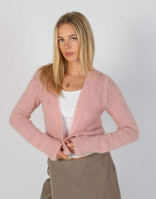Vintage King Kong S knitted jumper in baby pink, 3 of 4