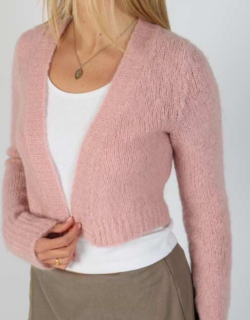 Vintage King Kong S knitted jumper in baby pink, 4 of 4