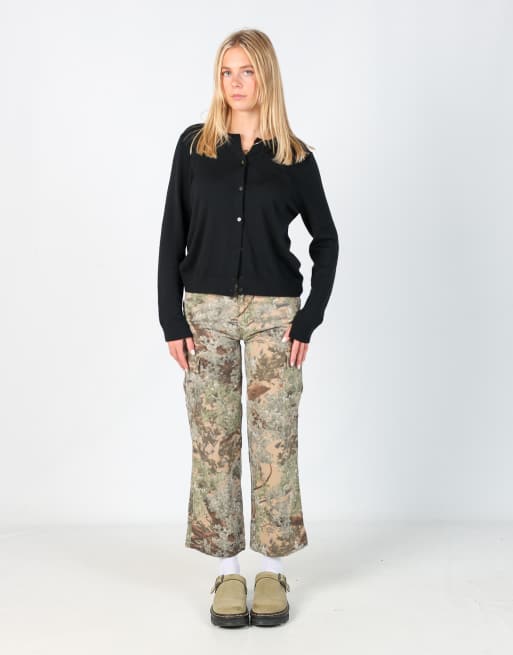 Vintage King's Camo 28x28 woven cargo pants in brown