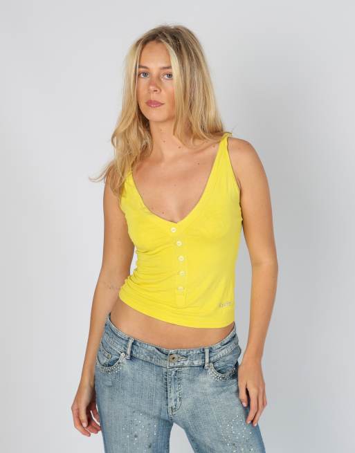 Vintage Kitte S cami in yellow