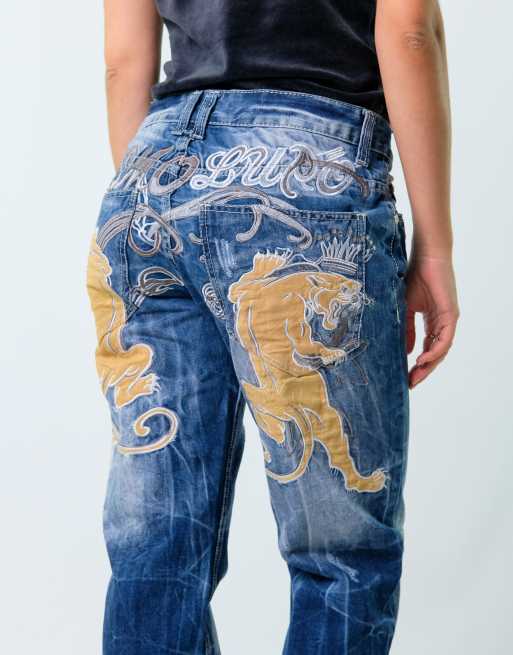 Vintage K&M 32x30 Denim Hip Hop Baggy Jeans Blue