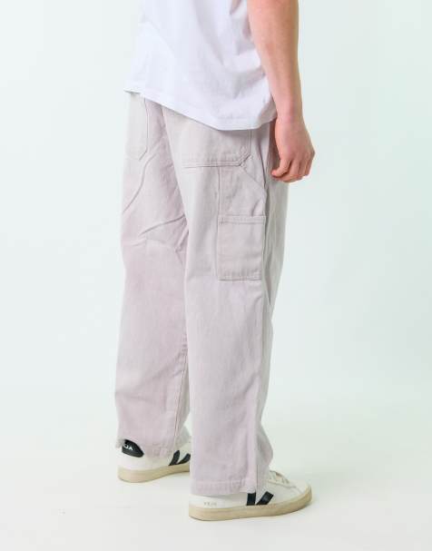 Vintage Kno Better. Blue Jeans 34x30 Denim Hip Hop Jeans Light Grey - view 1