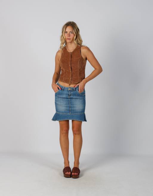 Vintage Kocca S denim mini skirt in blue, 1 of 4