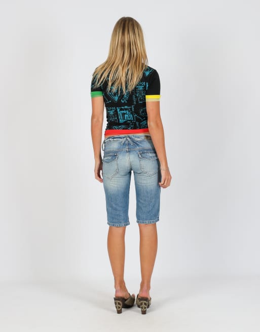 Vintage Kocca XS 3/4 jeans in blue, 3 of 4