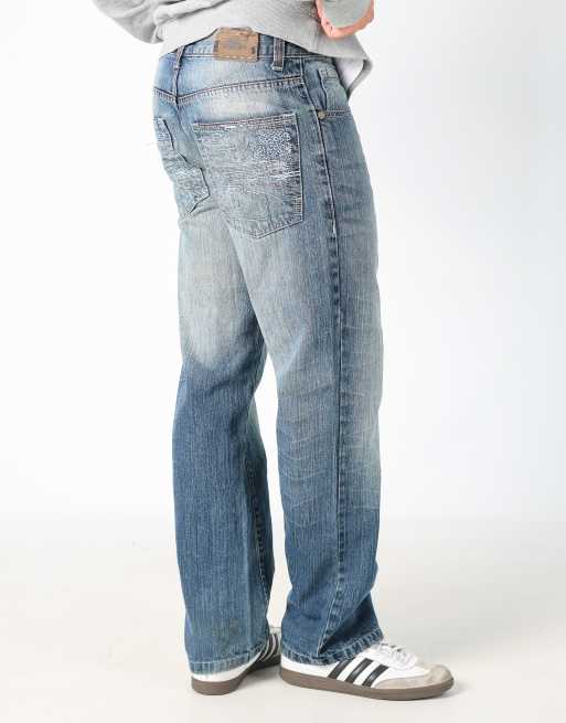 Vintage Koman 32x32 denim jeans in blue