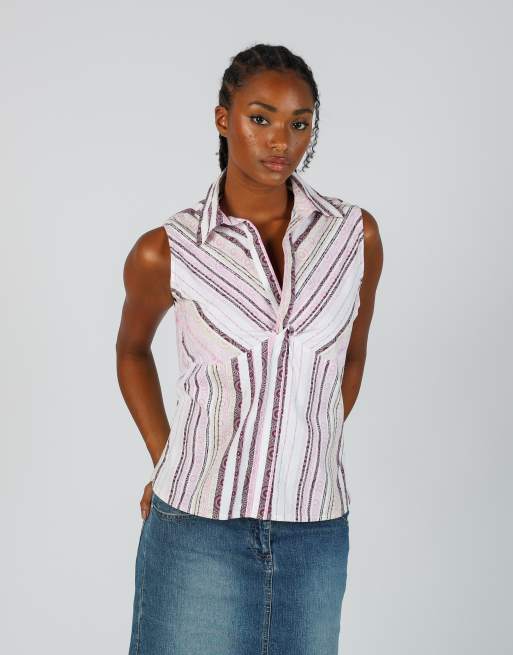 Vintage KOMBIWORLD L cami in pink, 3 of 4