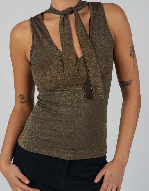Vintage Kontatto S cami in gold, 4 of 4