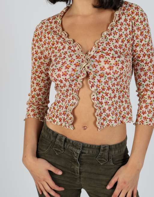 Vintage Kookai S blouse in beige, 4 of 4