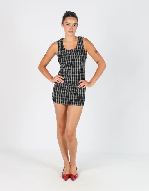 Vintage Kookai XS woven mini dress in black